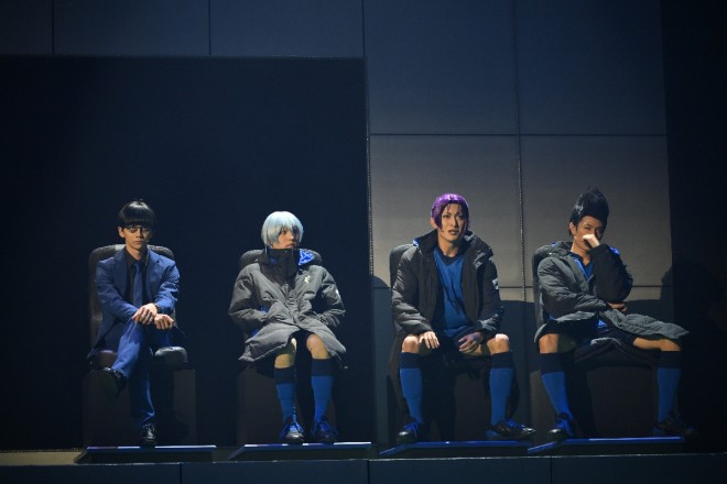 A scene from the final rehearsal of Blue Lock 4th STAGE